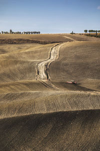 Orcia valley, siena province, tuscany district, italy, europe