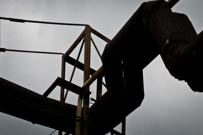 Low angle view of man against sky