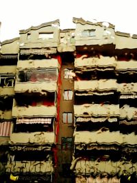 Low angle view of built structure against sky
