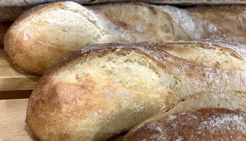 Close-up of bread in store