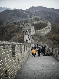 People at great wall of china