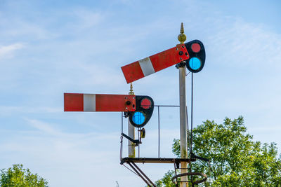 Old style drop railway signals  steam railways 