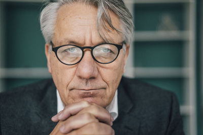 Portrait of serious senior businessman