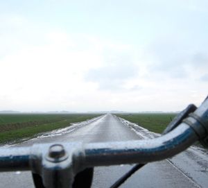 Road passing through landscape
