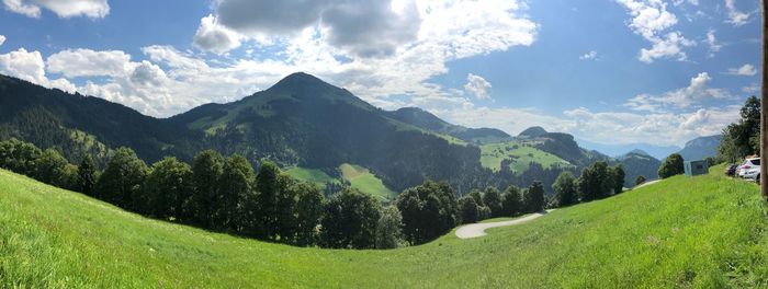 Panoramic view of landscape against sky