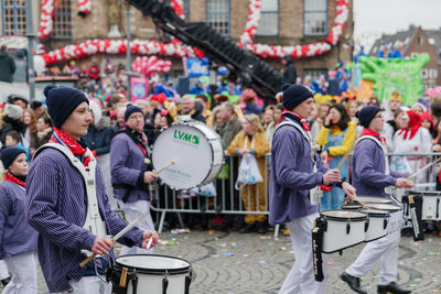 Group of people in city