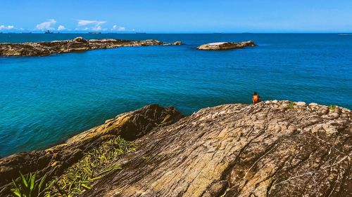 Scenic view of sea against sky