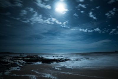 Scenic view of sea against sky