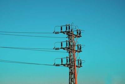 Electricity tower and blue sky