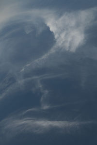 Low angle view of dramatic sky