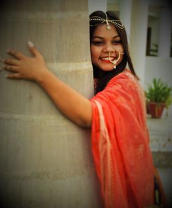 Portrait of a smiling young woman