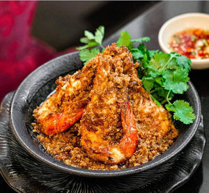 Close-up of food in bowl on table