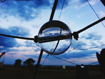 Low angle view of silhouette against sky