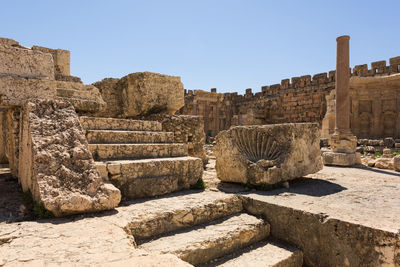 Old ruins against clear sky