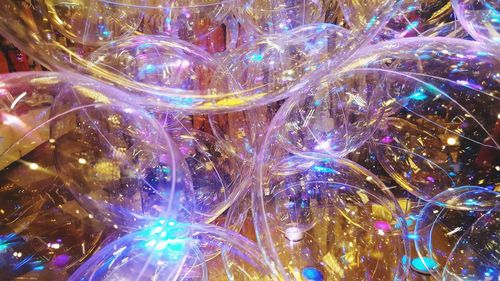 Full frame shot of illuminated lights