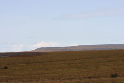 Scenic view of landscape against sky