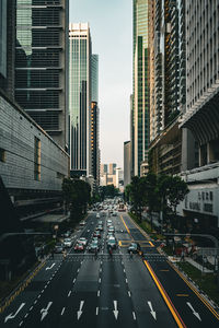 View of city street