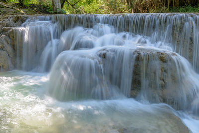 River flowing through rocks