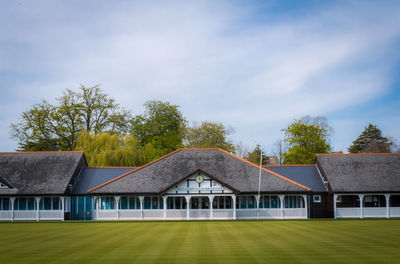 A beautifully geometric bowls club.