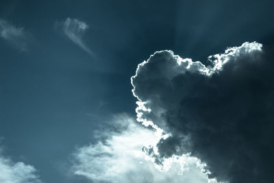 Low angle view of clouds in sky