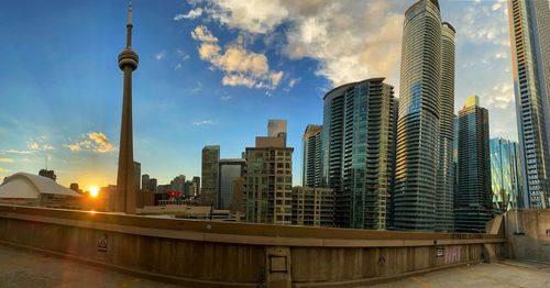 Toronto modern buildings in city against sky