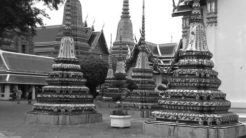 Low angle view of temple