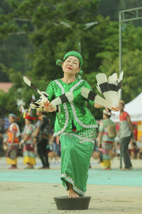 Dayak traditional dancer