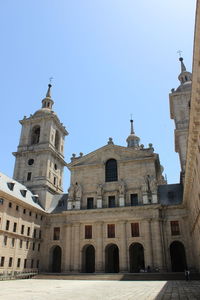 Low angle view of cathedral against clear sky