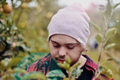 Close-up portrait of boy