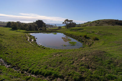 Scenic view of landscape against sky