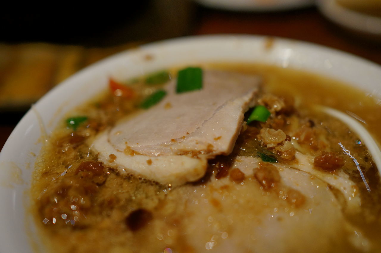 food and drink, food, freshness, indoors, ready-to-eat, close-up, plate, still life, meal, selective focus, healthy eating, serving size, indulgence, bowl, table, soup, focus on foreground, no people, temptation, cooked