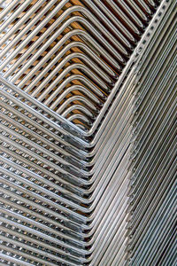 Full frame shot of patterned metal