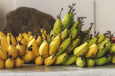 Bananas on floor at home