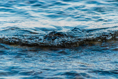 Surface level view of sea waves