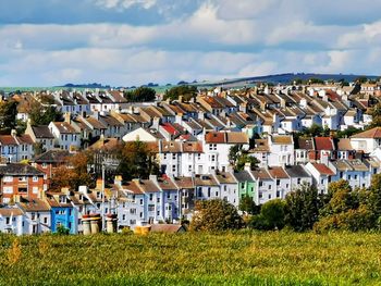 Townscape against sky