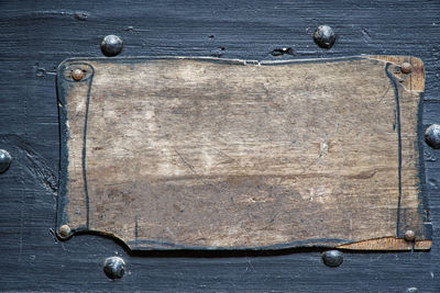 Directly above shot of old fruit on table