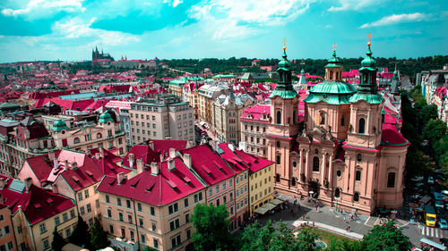 Prague upper view