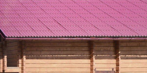 Low angle view of building roof