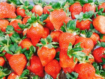 Full frame shot of strawberries