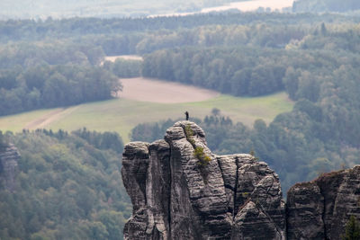 Scenic view of mountain range