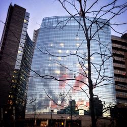 Low angle view of modern building