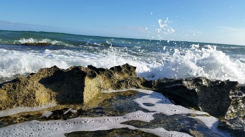 Scenic view of sea against sky