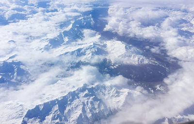 Aerial view of cloudscape