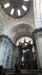 Low angle view of ceiling of building