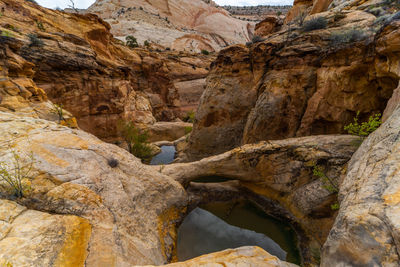 Rock formation in mountains