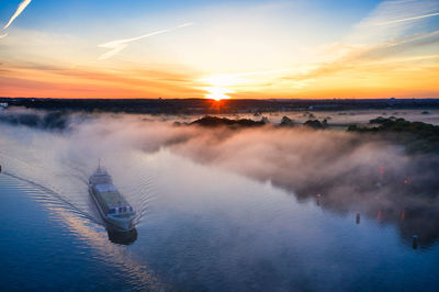 Ship in kiel-kanal