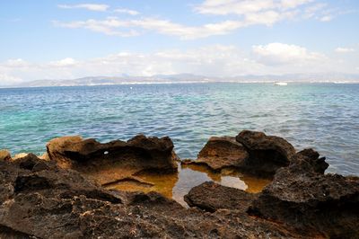 Scenic view of sea against sky