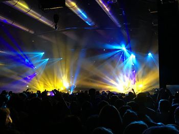 Crowd at music concert