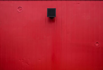 Full frame shot of red wall