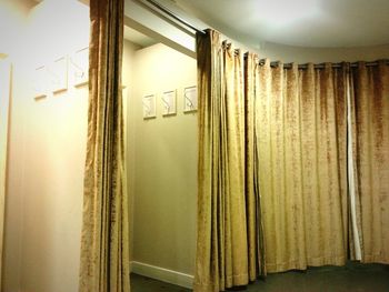 View of curtain at home